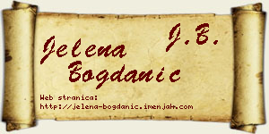 Jelena Bogdanić vizit kartica